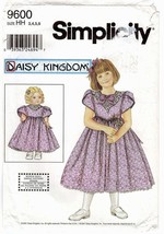 Simplicity 9600 Girls Dress 3-6 &amp; 18&quot; Doll Dress American Girl Daisy Kingdom FF - £11.56 GBP
