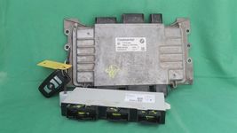 11-12 BMW 528i F10 N52 Ecu Dme Cas4 MSV90 Engine Computer Module & Fob 7613806 image 2