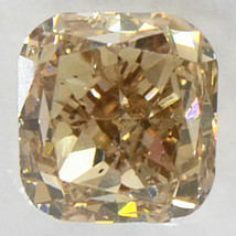 Cushion Shape Diamond Natural Fancy Brown Loose 1.01 Carat SI2 IGI Certificate - £1,027.17 GBP