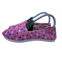 Toms x Candy Land Confections Alpargata Pink Canvas Slip On Shoes Womens... - $39.59