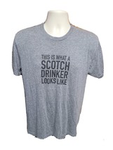 Johnny Walker This is what a Scotch Drinker Looks Like Adult Medium Gray TShirt - £11.86 GBP