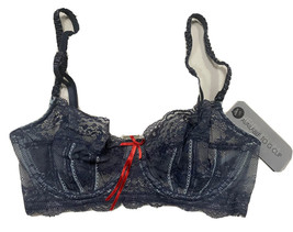 Heidi Klum Intimates Sofia Underwire Bra Chambre/Blue Lace H75-261 - $29.99