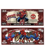 Spider-Man Comic Collectible Pack of 100 Funny Money 1 Million Dollar Bills - £19.42 GBP