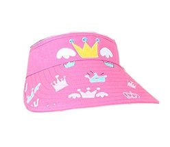 Children Sun Protection Hat Mini Cute Crown Cap Without Top 2-4 Years(Pink)