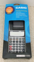 Casio HR-8TM Plus-W Portable Printing Calculator in Box with Adapter Tested - £10.08 GBP