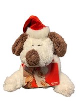 Dan Dee Christmas 6 Inches White Dog Stuffed Animal With Hat Gift Card Holder - $11.40