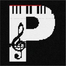 Pepita Needlepoint kit: Letter P Music, 7&quot; x 7&quot; - £39.96 GBP+