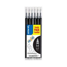 Frixion 0.7 mm Tip Pilot Refill for Rollerball Pen - Black (Pack of 6)  - $21.00