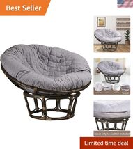 Papasan Cushion Cover - Quilted Shape, Soft Microfiber Fabric, Zippered ... - $34.92