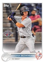 2022 Topps Pro Debut #PD52 Cooper Bowman RC Rookie Card New York Yankees ⚾ - £0.69 GBP