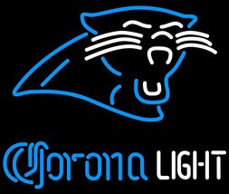 New Corona Light Carolina Panthers Beer Neon Sign 24&quot;x20&quot; - £195.55 GBP
