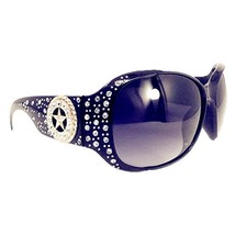 Texas West Star Round Concho Rhinestone Western Bling Sunglasses UV 400 Lens In  - £19.23 GBP