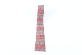 Vintage 40s 50s Rockabilly Silk Geometric Striped Square Neck Tie Dress Tie - £23.32 GBP