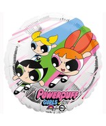 Powerpuff Girls Foil Mylar Balloon Birthday Party Supplies 18&quot; Round New - $7.95