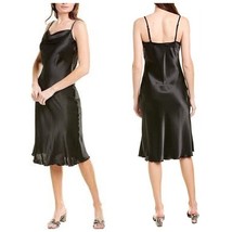 BEBE Satin Cowl Neck Slip Midi Dress Size Medium NEW Y2K 90’s Style in B... - $40.00