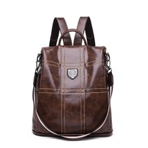 Casual PU Leather  Backpack Purse for Women Travel High Quality Waterproof Back  - £41.04 GBP