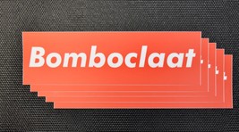 BOMBOCLAAT Box Sticker 5-Piece Set Logo Vinyl Decal Peter Tosh Dread &amp; Alive Ras - £6.10 GBP