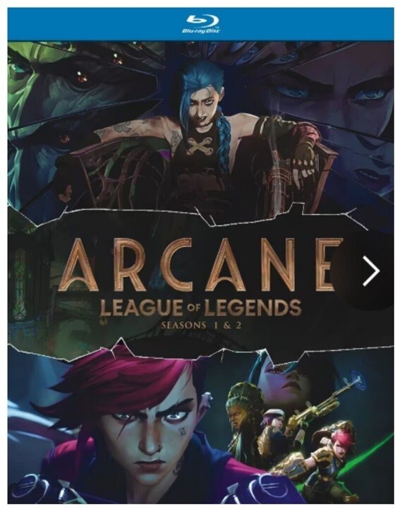 Season 1&amp;2 Blu-RAY Format Arcane: League of Legends Brand new! - $29.09