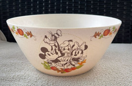 Disney Mickey Minnie Mouse Donald Goofy Fall Thanksgiving Melamine Servi... - $18.99