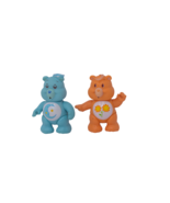 Lot of 2 Vintage 1983 Care Bears PVC 2&quot; Figures Bedtime Bear &amp; Friend Bear - $21.65 CAD