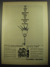 1956 Columbia Records Ad - This is your key to Christmas giving - £14.55 GBP