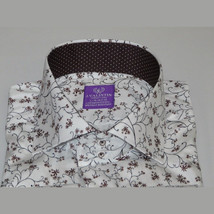 Men Shirt J.Valintin Turkey Usa Egyption Cotton Axxess Style 3325-1 Brown image 12