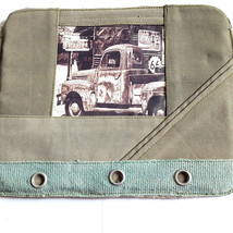 Antique Truck Laptop Tablet Sleeve Bag Recycled Canvas Vintage Addiction... - $28.21