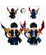 2Pcs Solo Leveling Sung Jin-Woo Minifigures Shadow Monarch Mini Block Fi... - €15,41 EUR