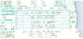 The Radiators Concert Ticket Stub February 2 1996 New York City - £35.49 GBP