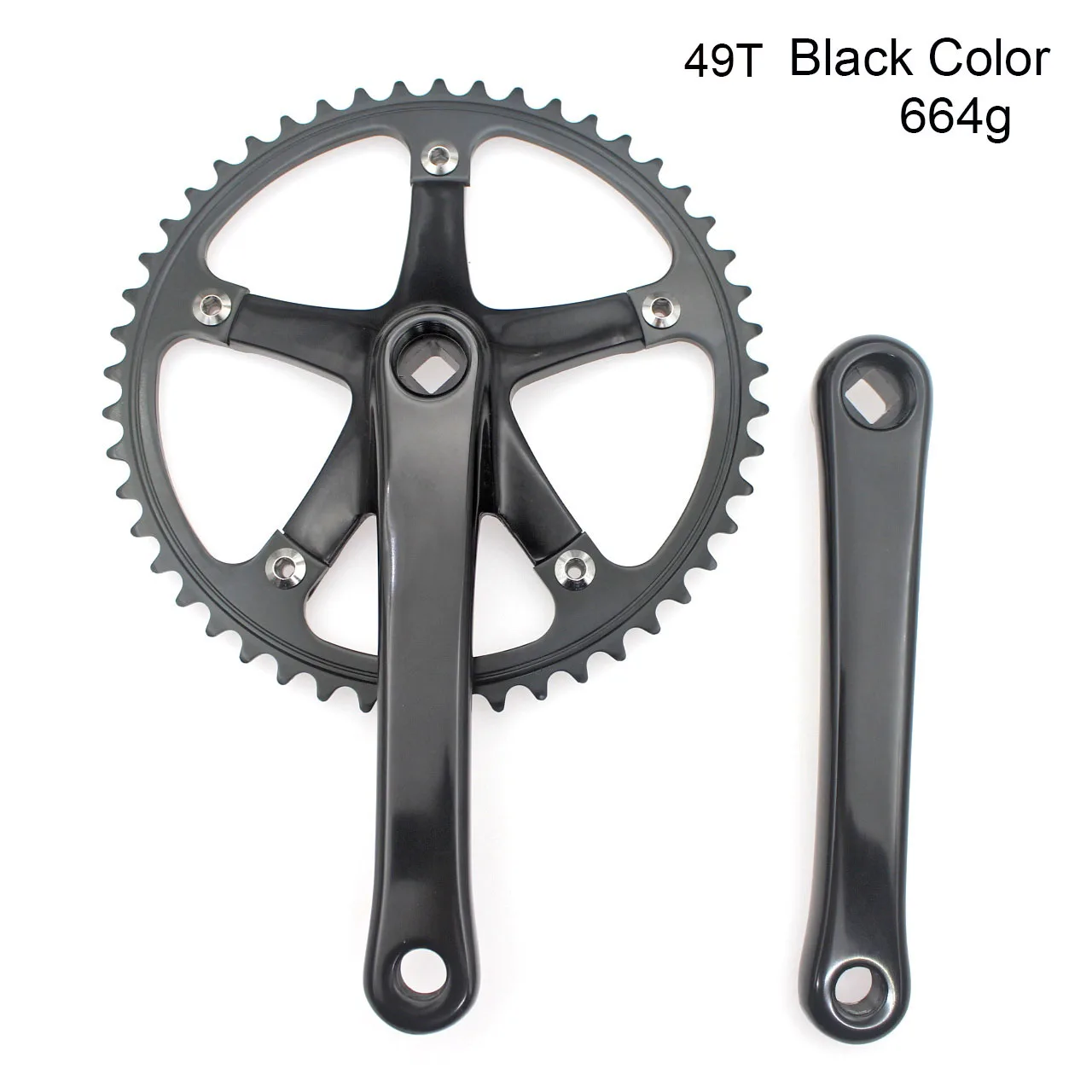 144 BCD Fixed Gear crankset Integrated crankset  49T CNC crank disc Chain Wheel  - £103.21 GBP