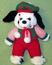 Dan Dee Lil Snowflake Puppy Plush 14&quot; Dalmatian Dog Christmas Stuffed Animal Toy - £12.58 GBP