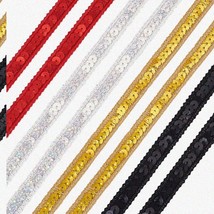 SparkleStrand: 21.9 Yards of 12mm Metallic Sequin Ribbon in 4 Colors for... - $612.31 MXN