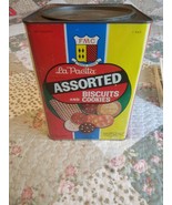 La Paeita Assorted Biscuits and Cookies Tin. 9&quot; Tall  x 7&quot; Wide - $13.41 CAD