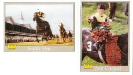 Seattle Slew &amp; J EAN Cruguet Trading Card Set In Mint Condition - £11.85 GBP