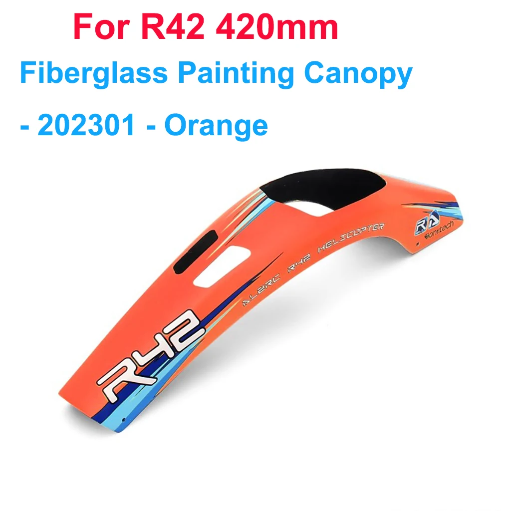 [Orange Canopy] ALZRC DIY R42 FBL KIT RC Helicopter Replacement Parts R4... - $1,694.87 MXN