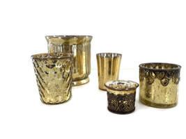 San Miguel Set Of 5 Votives Xs Sm Med Lg Xl Wedding Holiday Candles Not Included - £22.02 GBP