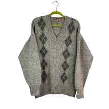 Quills Woolen Market Shetland Wool Ireland Hand Crafted Sweater Argyle M... - £50.23 GBP