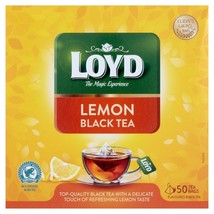 Loyd Lemon Tea -XL 1 box/ 50 Tea Bags -DENTED BOX- Free Shipping - £10.82 GBP