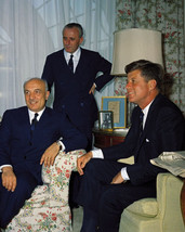 President John F. Kennedy with Italy PM Fanfani at White House Photo Print - £6.89 GBP+