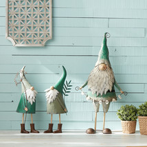 Iron Metal Standing Garden Gnome with Flower (Set of 2) - $3,146.12 MXN