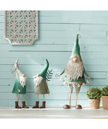 Iron Metal Standing Garden Gnome with Flower (Set of 2) - $3,146.12 MXN