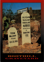 Vtg Postcard Boothill Graveyard Tombstone Arizona Continental Unposted - $6.57