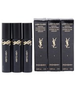 YSL YVES SAINT LAURENT LASH CLASH #01 BLACK 2ML .06fl oz x 3 MINI MASCARA - £17.02 GBP