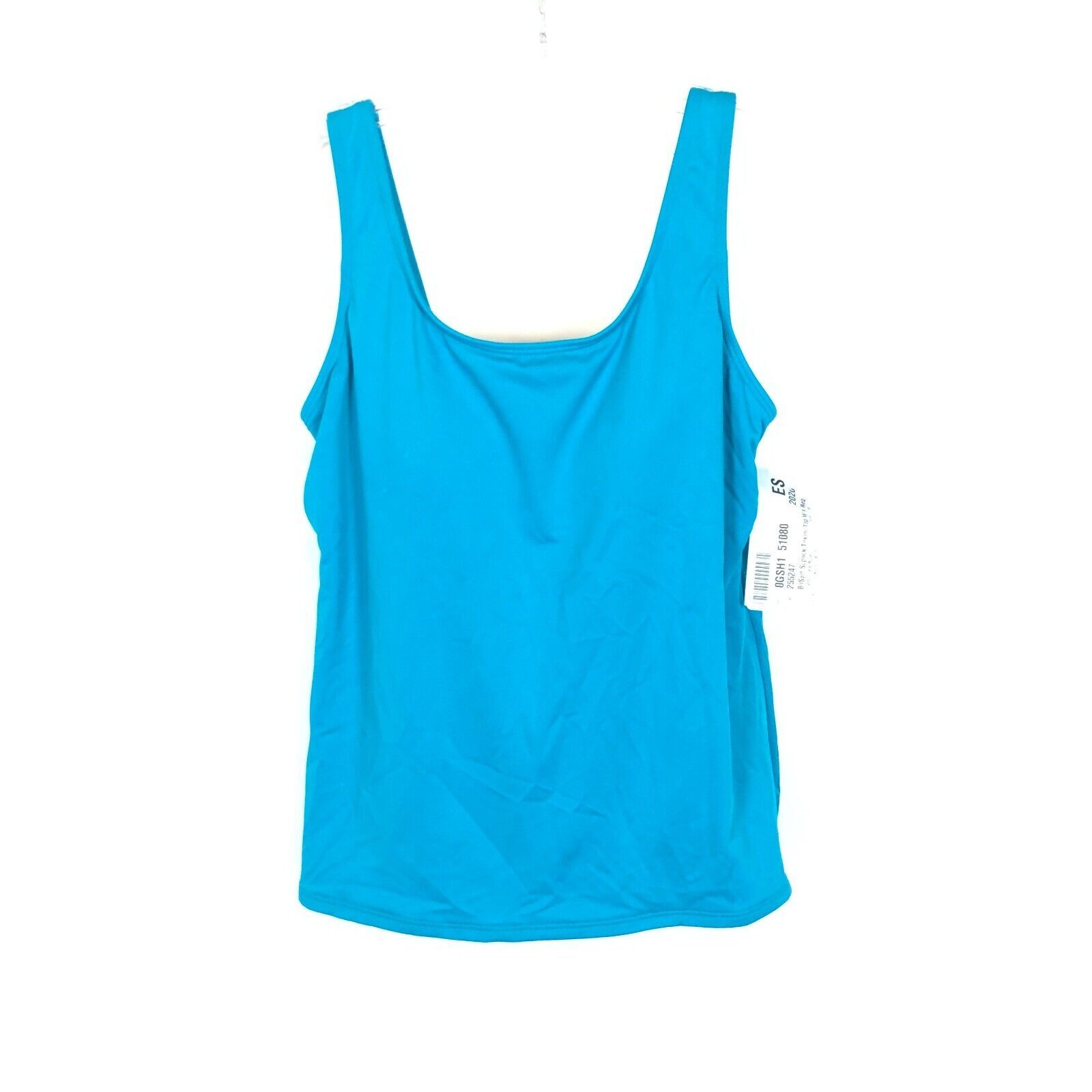 Primary image for NWT Womens Size 8 LL Bean Blue Tankini Top Scoopneck BeanSport Swimwear Top