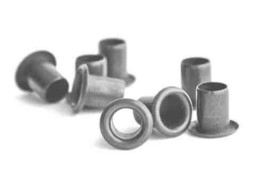 EYELETS Dark Grey Metal SE4-8 1/8&quot; Diameter x1/4&quot; Long for O Gauge Scale Trains - £7.03 GBP
