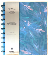 TUL Discbound Notebook with Soft-Touch Cover, Letter Size 60 Sheets, Blue Floral - $25.00