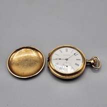 Waltham Model 1890 Gold Filled Hunter Pocket Watch Grade J Size 6s 7 Jewels 1907 - $120.93