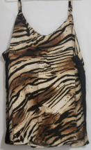 Ashley Stewart Womens Animal Print Tank Top Adjustable Straps 22/24 Plus... - $11.99