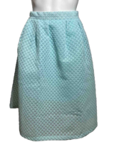 Gianni Bini GB Womens Small Lined Textured Poof Skirt Blue - £10.64 GBP