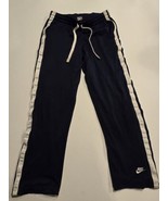 Vintage Nike Y2K Navy Blue Mens Sweatpants Joggers size Medium Gray Tag ... - $38.79 CAD